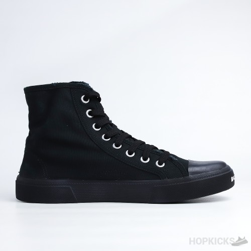 Bale*ciaga Paris High Top Destroyed Cotton And Black Rubber (Premium Plus Batch)