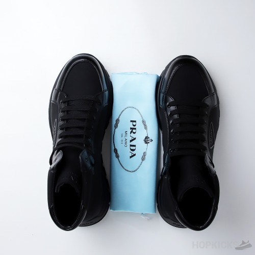 Prada PRAX 01 Re-Nylon And Brushed Leather Sneakers (Dot Perfect)