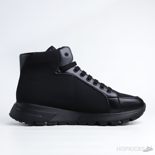 Prada PRAX 01 Re-Nylon And Brushed Leather Sneakers (Dot Perfect)