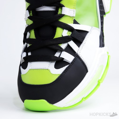 D&GG Mixed Material Air Master Green Sneakers (Premium Plus Batch)