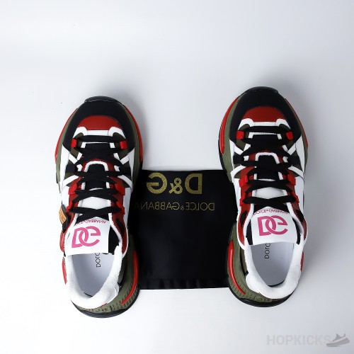 D&GG Mixed Material Air Master Sneaker (Dot Perfect)