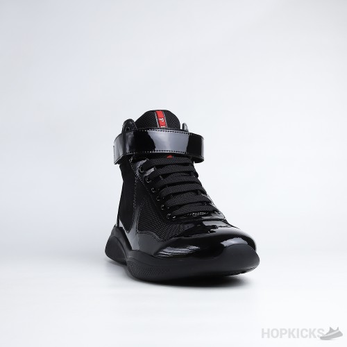 Prada America's Cup High Top Black Sneakers (Premium Plus Batch)