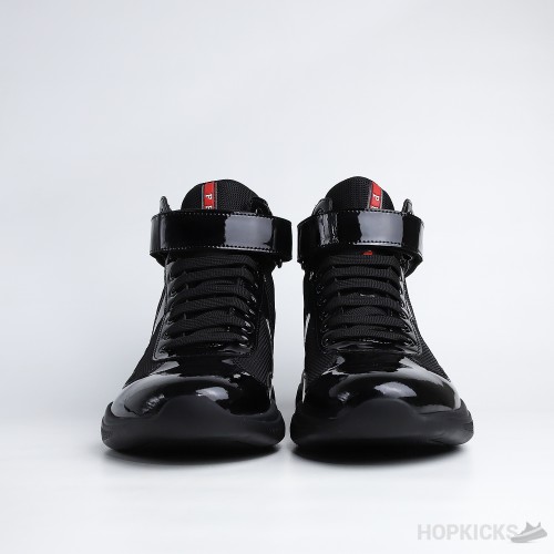 Prada America's Cup High Top Black Sneakers (Premium Plus Batch)