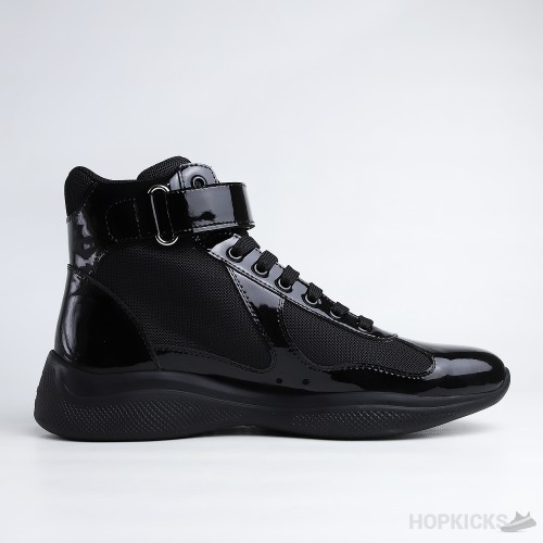 Prada America's Cup High Top Black Sneakers (Premium Plus Batch)