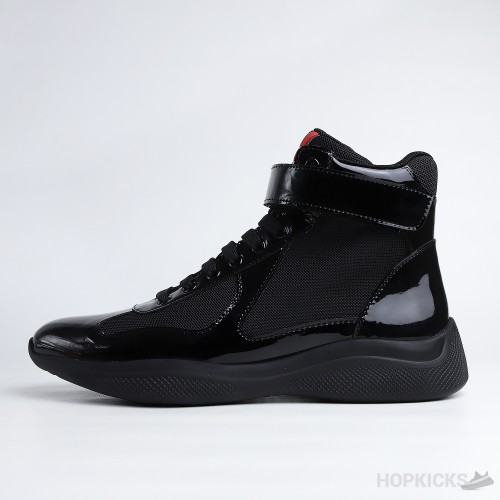 Prada America's Cup High Top Black Sneakers (Premium Plus Batch)