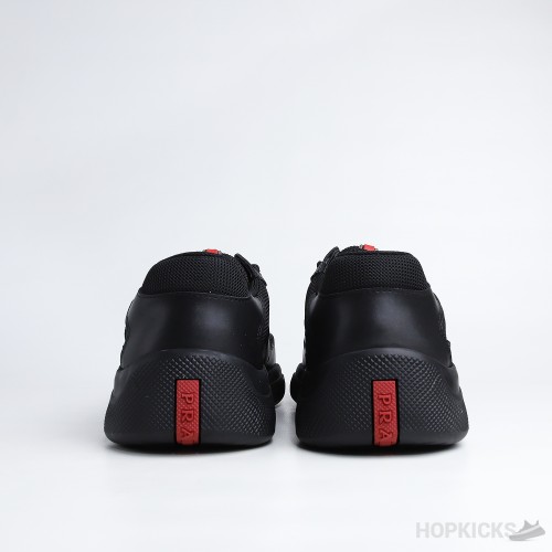 Prada America's Cup Black Sneakers (Dot Perfect)
