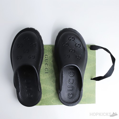 GG Rubber Black Slip On Sandal (Premium Plus Batch)