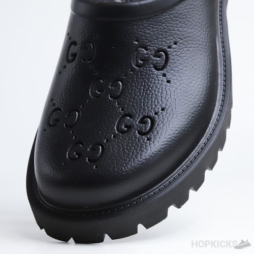GG Rubber Black Slip On Sandal (Premium Plus Batch)