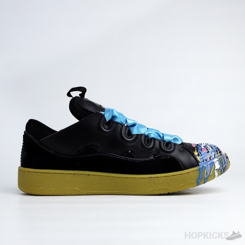 Gallery Dept x Lanvin Leather Curb Black Sneakers (Premium Plus Batch)