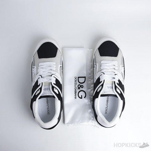 D&GG White Custom 2.zero Sneakers (Dot Perfect)