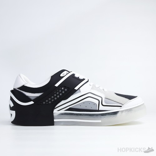 D&GG White Custom 2.zero Sneakers (Dot Perfect)