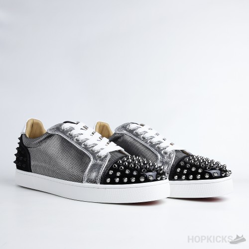 CL Lou Spikes Low Sneakers White Black