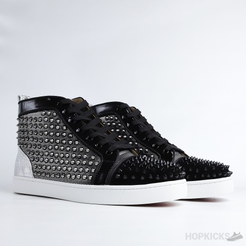 CL Louis Spikes High Sneakers White Black