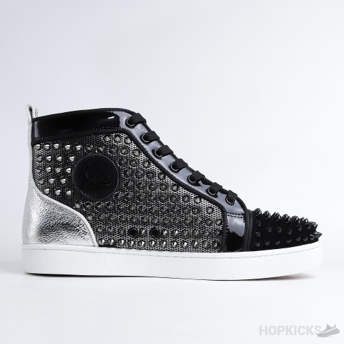 CL Louis Spikes High Sneakers White Black