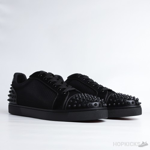 Cl Louis Junior Spikes Cotton Black Sneaker