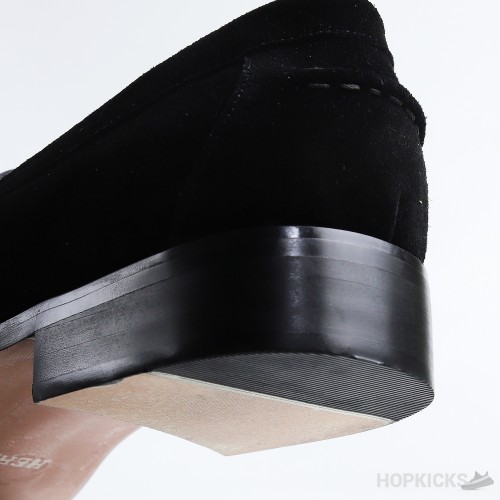 Hermes Destin Suede Noir Loafer