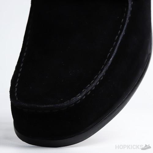 Hermes Destin Suede Noir Loafer