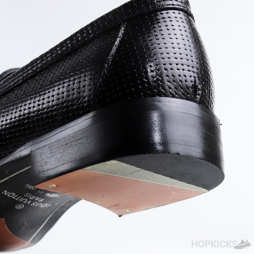 LV Black Hockenheim Python Leather Shoes