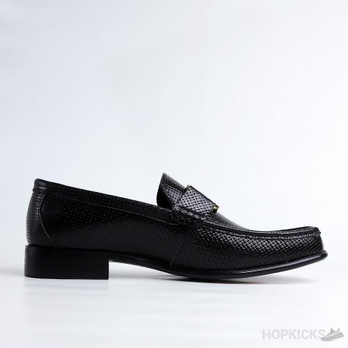 LV Black Hockenheim Python Leather Shoes