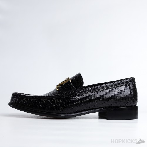 LV Black Hockenheim Python Leather Shoes