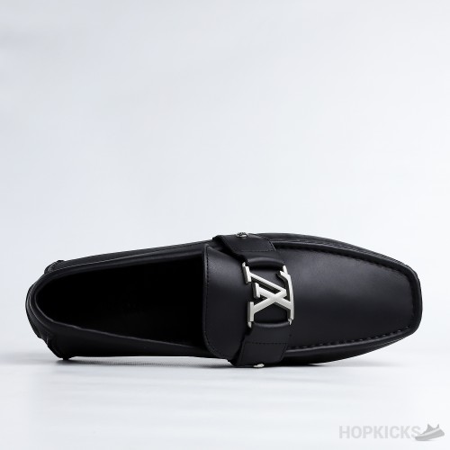 LV Black Monte Carlo Moccasin Driving Loafer