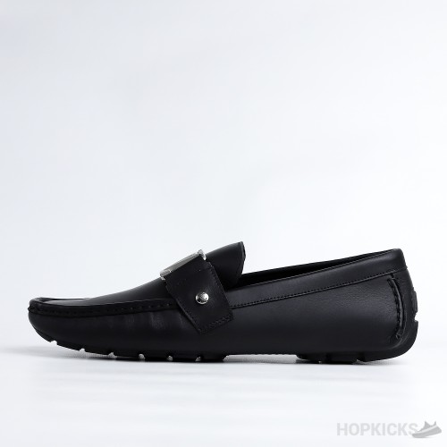 LV Black Monte Carlo Moccasin Driving Loafer