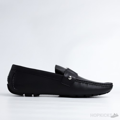 LV Black Monte Carlo Moccasin Driving Loafer