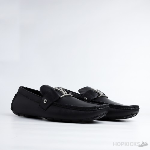 LV Black Monte Carlo Moccasin Driving Loafer