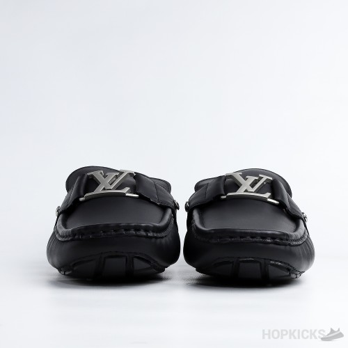 LV Black Monte Carlo Moccasin Driving Loafer