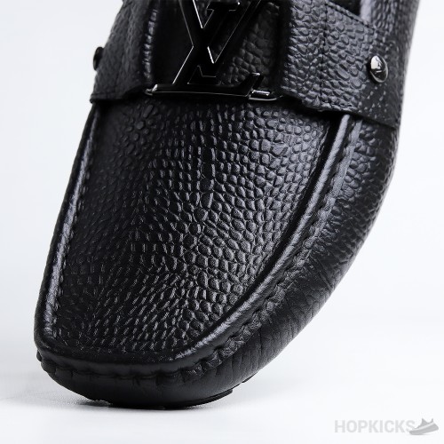 LV Monte Carlo Moccasin Black Crocodile Loafer 