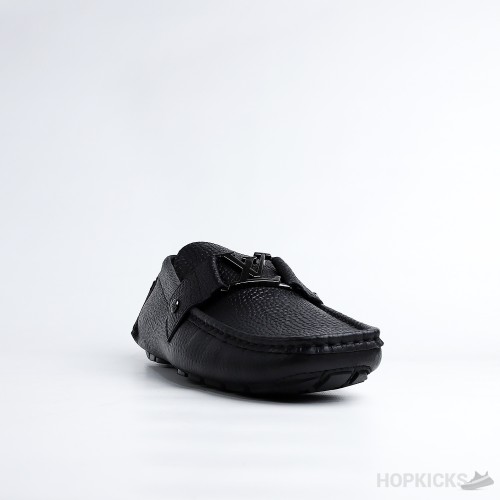 LV Monte Carlo Moccasin Black Crocodile Loafer 