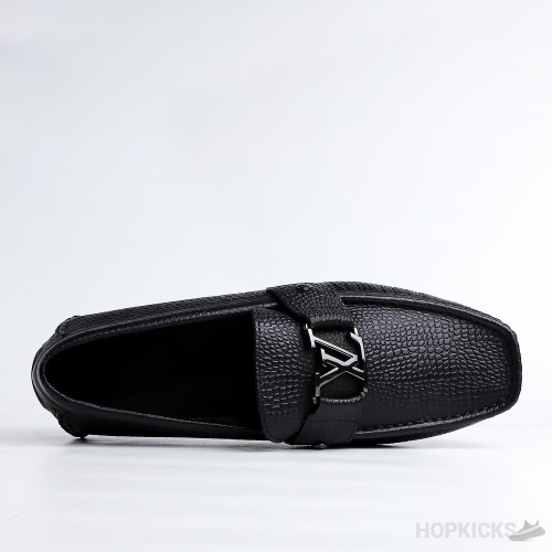 LV Monte Carlo Moccasin Black Crocodile Loafer 