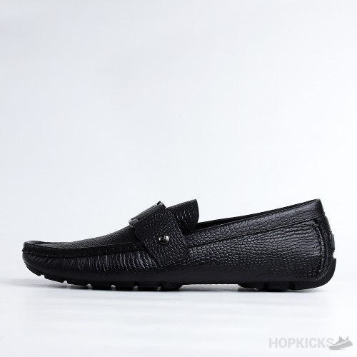 LV Monte Carlo Moccasin Black Crocodile Loafer 