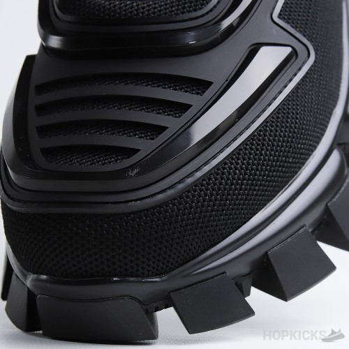 Prada Cloudbust Thunder Technical Fabric Black Sneaker (Dot Perfect)