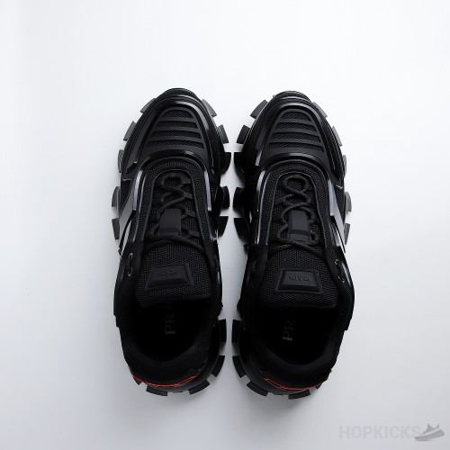 Prada Cloudbust Thunder Technical Fabric Black Sneaker (Dot Perfect)