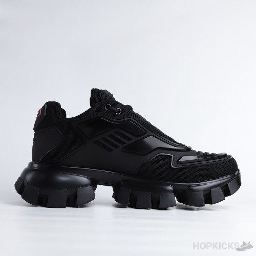 Prada Cloudbust Thunder Technical Fabric Black Sneaker (Dot Perfect)
