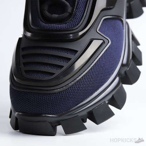 Prada Cloudbust Thunder Technical Fabric Navy Black Sneaker