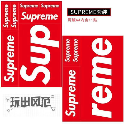 Supreme Stickers 10 Plus Pcs