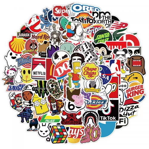 Mix Brand Stickers 95 Plus Pcs