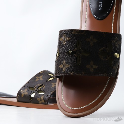LV Lock it Flat Mule (Dot Perfect)