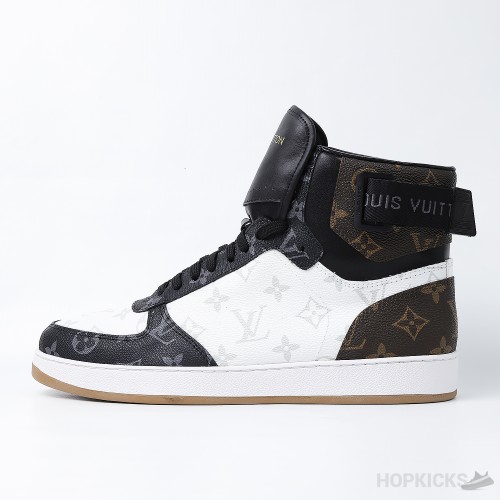 LV Rivoli High Brown White Sneaker (Dot Perfect)