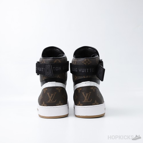 LV Rivoli High Brown White Sneaker (Dot Perfect)