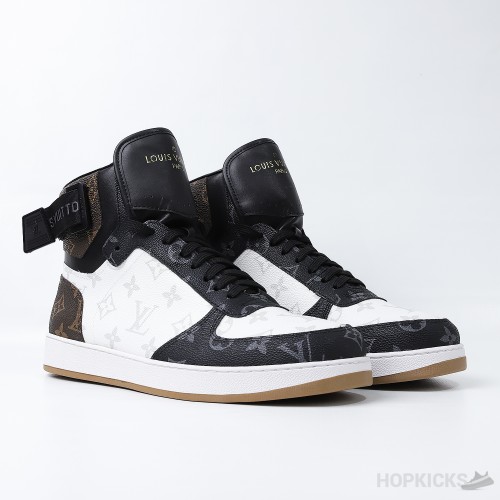 LV Rivoli High Brown White Sneaker (Dot Perfect)