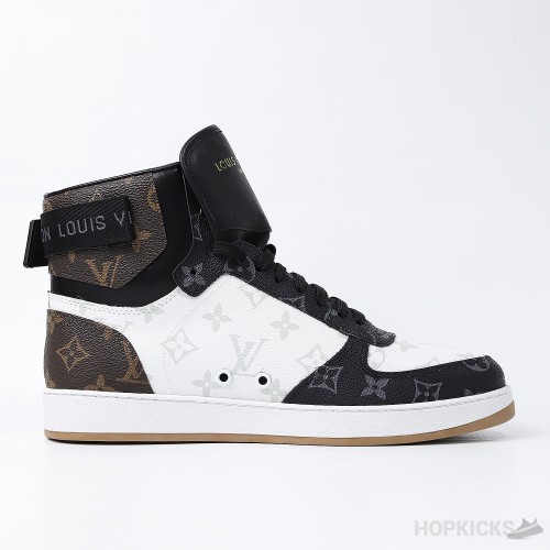 LV Rivoli High Brown White Sneaker (Dot Perfect)