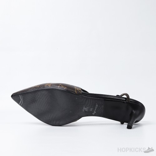 LV Decollete Monogram Brown PUMP (Dot Perfect)