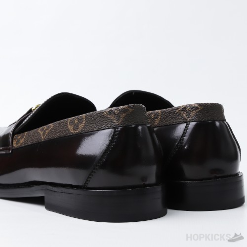LV Major Side Monogram Brown Loafers (Dot Perfect)