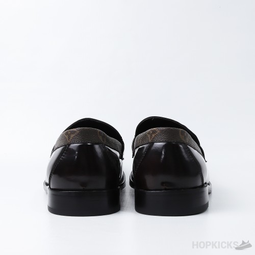 LV Major Side Monogram Brown Loafers (Dot Perfect)