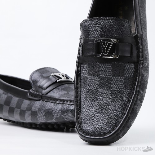 LV Hockenheim Moccasin Damier Graphite Canvas (Dot Perfect)