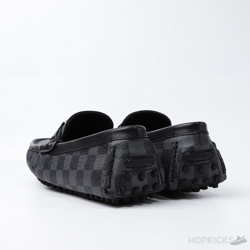 LV Hockenheim Moccasin Damier Graphite Canvas (Dot Perfect)