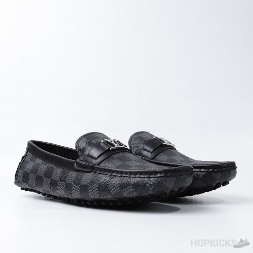 LV Hockenheim Moccasin Damier Graphite Canvas (Dot Perfect)